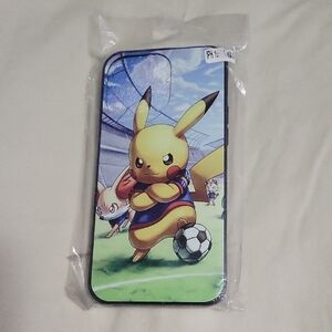 Pikachu Soccer Phone Case - Black
